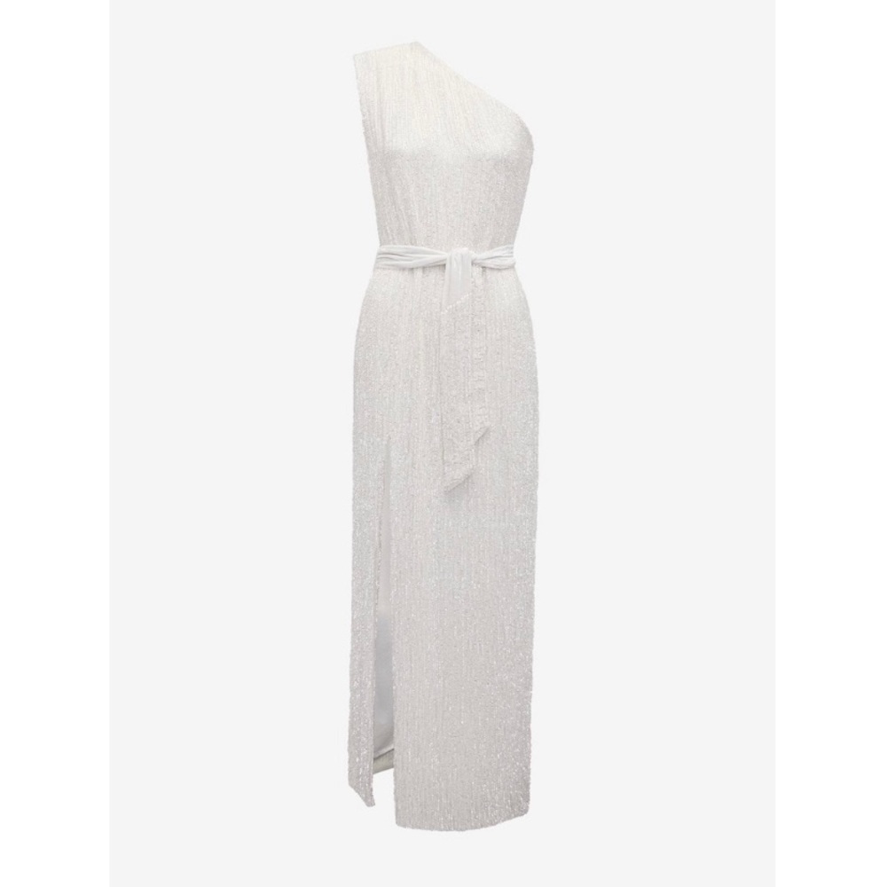 White Retrofete Sequin Gown